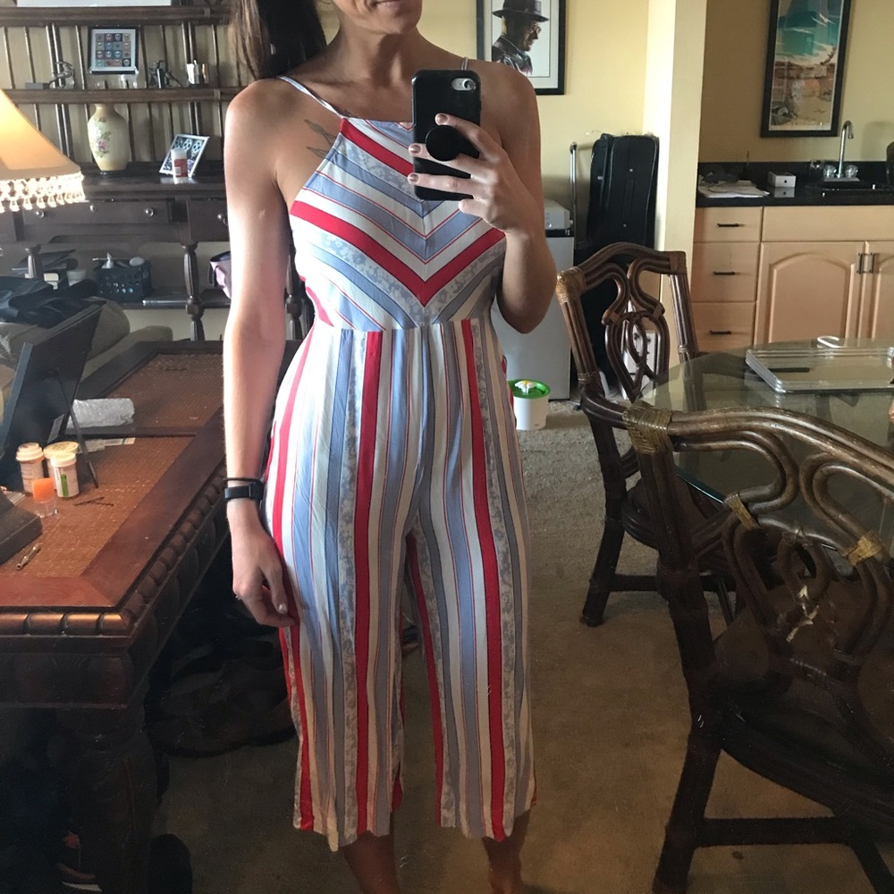 Striped jumpsuit from Express